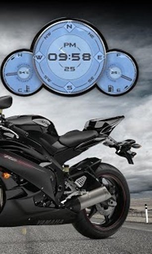 Yamaha R6 Black Compass HD LWP截图1