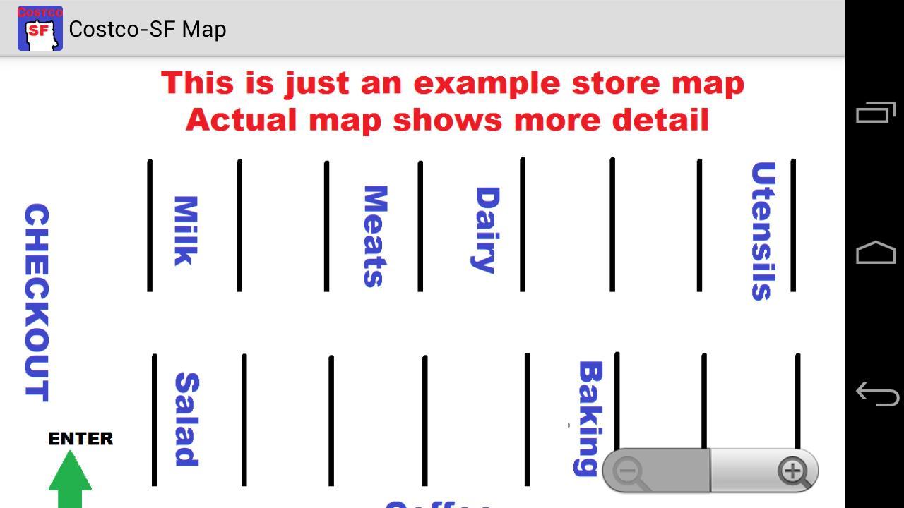 Costco SF Store Map截图2