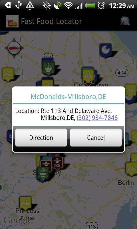 Fast Food Restaurants Locator截图3