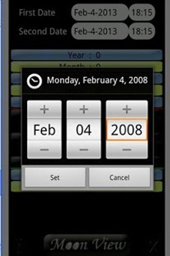 年龄/时间/月亮计算器截图4