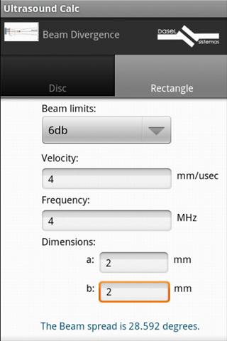 Ultrasound Calc Lite截图1