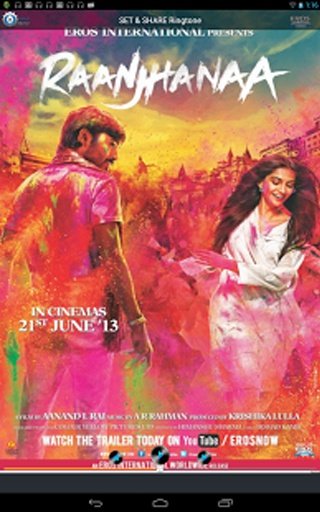 Raanjhanaa Movie Ringtones截图11