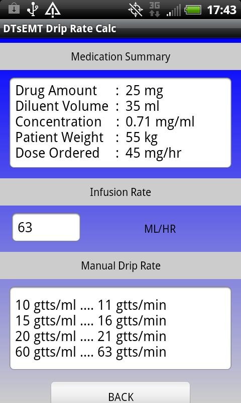 IV Drip Rate Calculator截图2