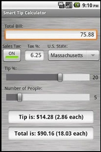 Smart Tip Calculator截图4