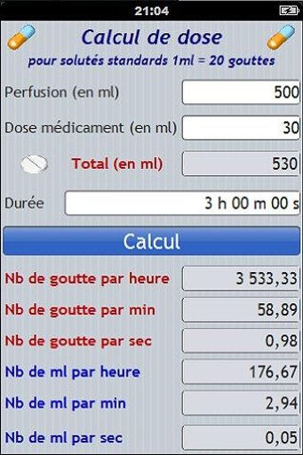 Calcul de dose - Infirmière截图1