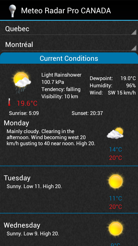 Meteo Radar CANADA截图8