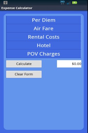 Gov't Travel Exp Calculator截图5