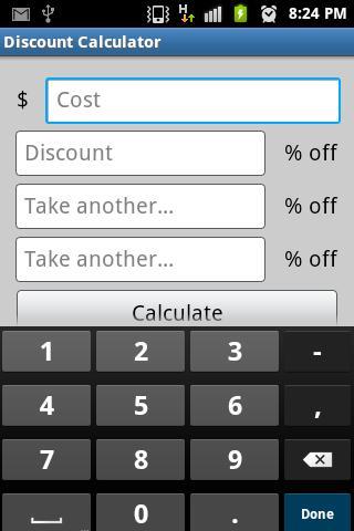 Multiple Discount Calculator截图1