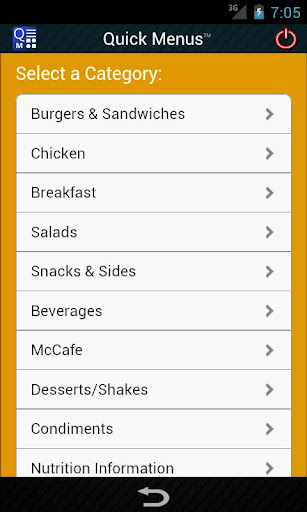 Quick Menus Free截图1