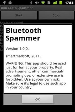 Bluetooth Spammer截图