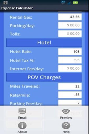 Gov't Travel Exp Calculator截图4