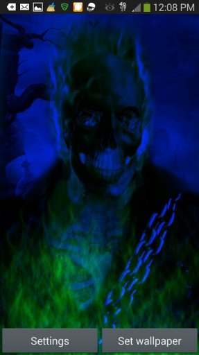 Ghost Rider Skull Remix LWP截图8