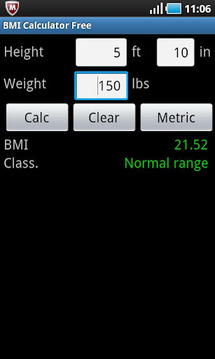 BMI Calculator Free截图