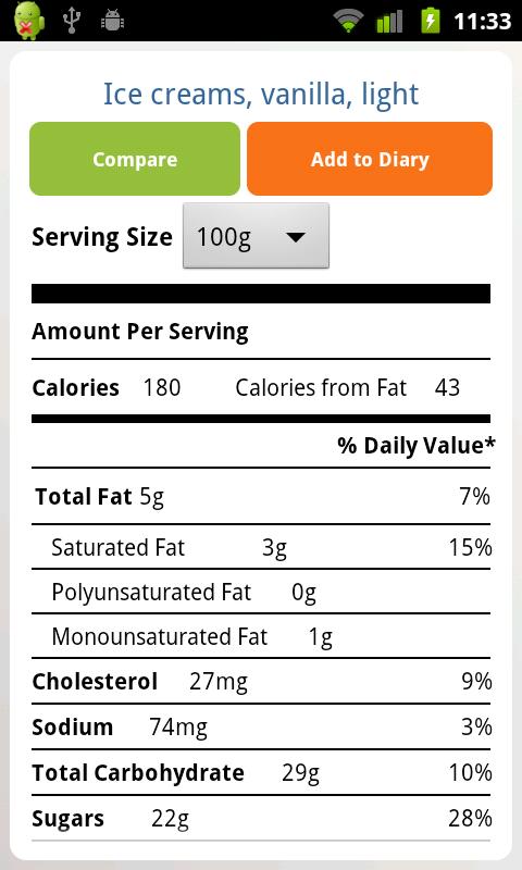 Nutrition Facts FREE截图8