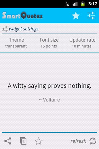 Smart Quotes Widget截图1