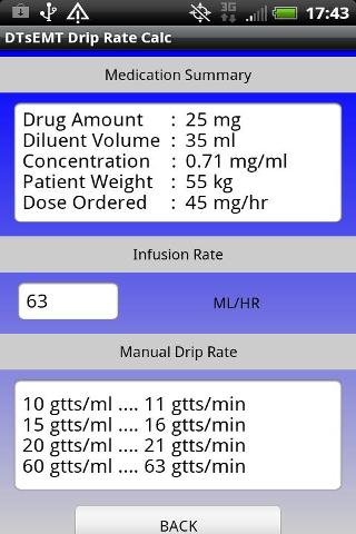IV Drip Rate Calculator截图3