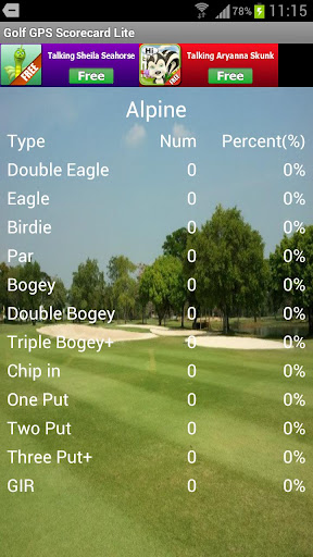 Golf GPS Scorecard Lite截图6