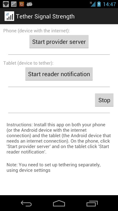 Tether Signal Strength截图2