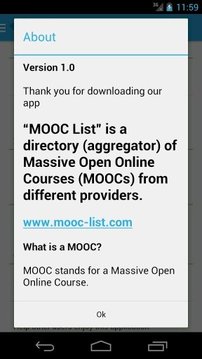 MOOC List截图