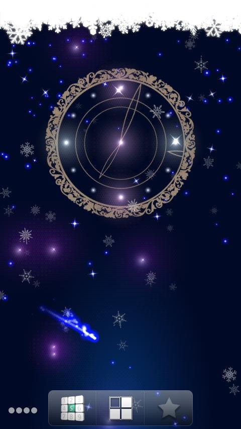 Snowy Night Clock LWP Trial截图1