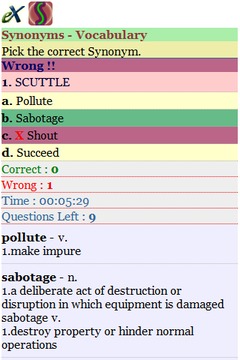 Synonyms Vocabulary截图