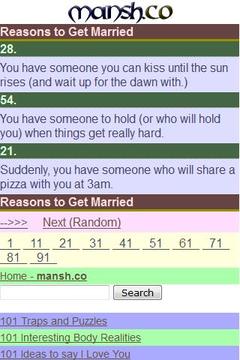 101 Reasons to Get Married截图
