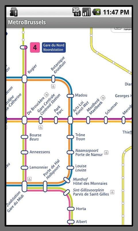 Brussels Metro Map截图1