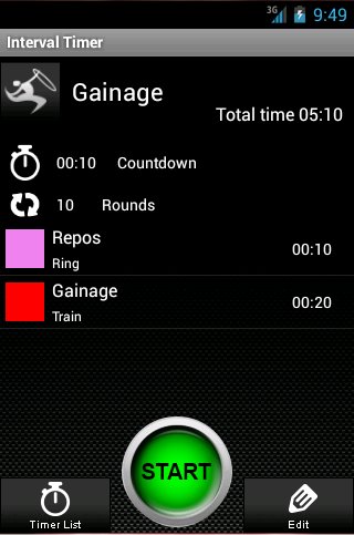 Interval Timer Fitnessbo...截图4