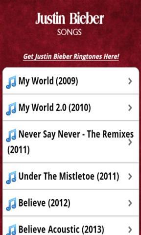 Justin Bieber 歌曲 Justin Bieber Songs截图5