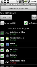 Auto Process Killer Free -2.0+截图1