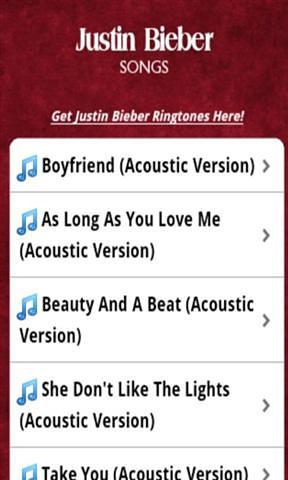 Justin Bieber 歌曲 Justin Bieber Songs截图4