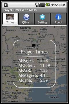 Prayer Times With Google Maps截图