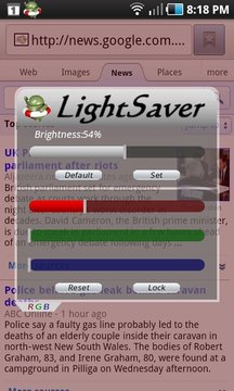 LightSaver节省电池免费截图