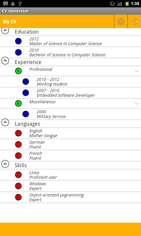 CV_Generator_Lite截图1