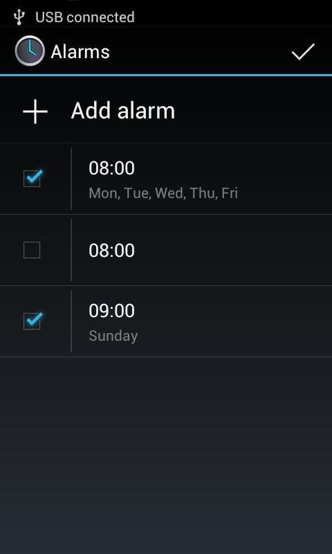 ICS Black Analog Clock Widget截图4