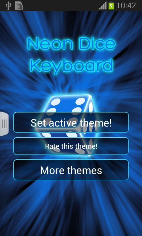 Neon Dice Keyboard截图1