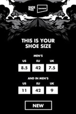 鞋码转换器 Shoe Size Converter截图1