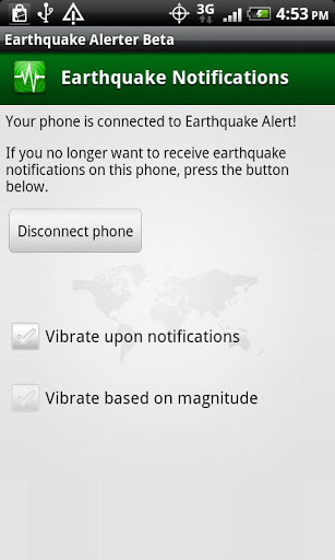 Earthquake Alerter Free截图4