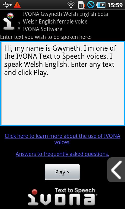 IVONA Gwyneth UK English beta截图3