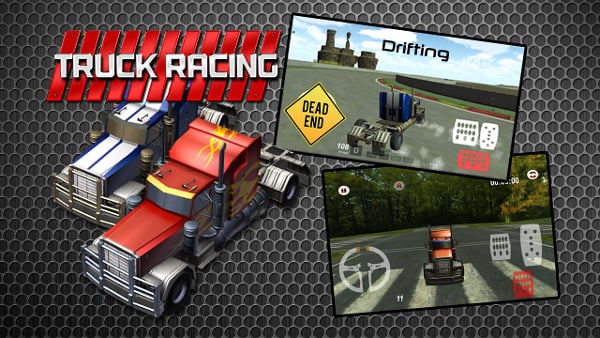 3D Highway Truck Race Game截图2