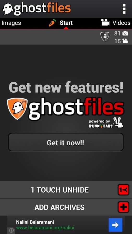 Hide pictures GhostFiles Vault截图6