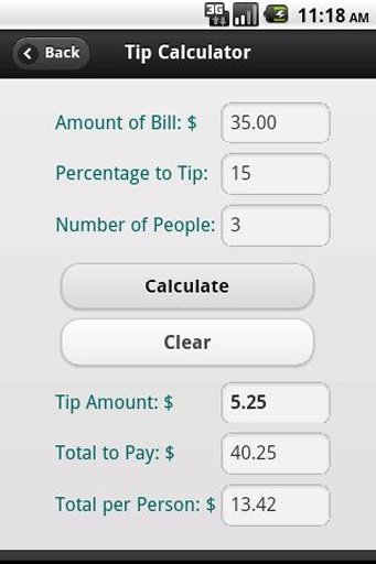 Tip Calculator and Guide截图2