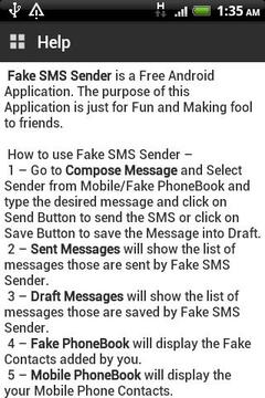 Fake SMS Sender截图