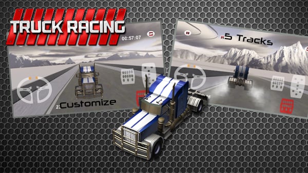 3D Highway Truck Race Game截图1