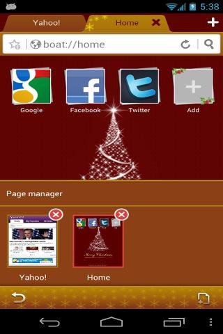 Christmas Boat Browser Theme截图1