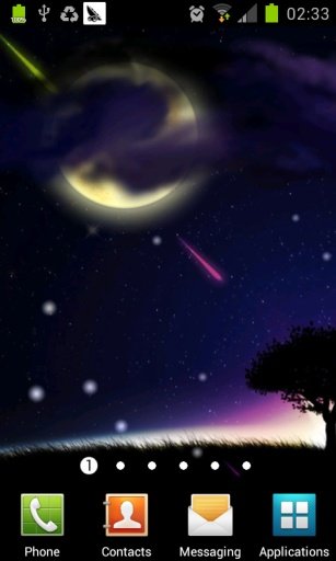 meteor and moon livewallpaper截图2