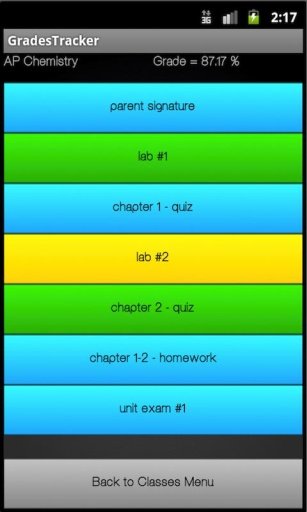 Grades Tracker截图2