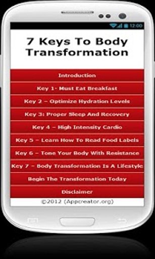 7 Keys To Body Transformation截图4