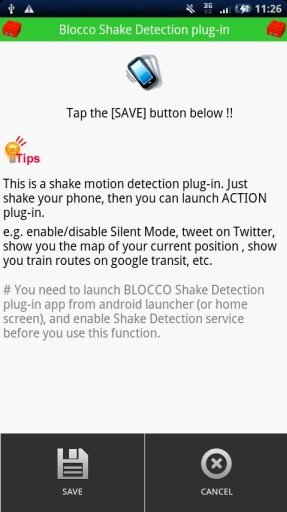 BLOCCO Shake Detection plug-in截图4