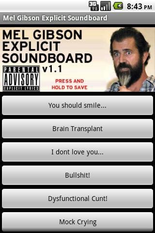 Mel Gibson Explicit Soundboard截图3